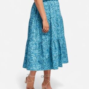 Estelle Sorento Floral Tiered Midi Skirt Size 1X/16W
